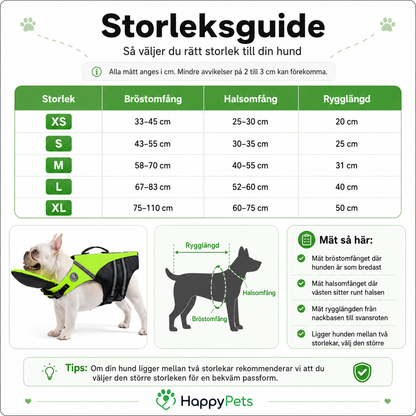 HappyPets Flytväst – Simma med trygghet