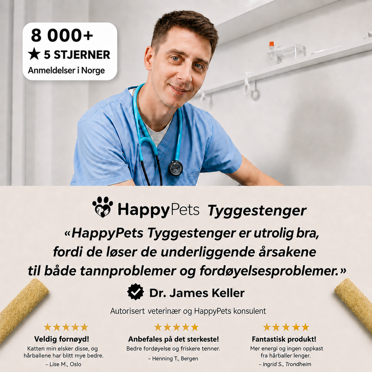HappyPets Tyggestenger