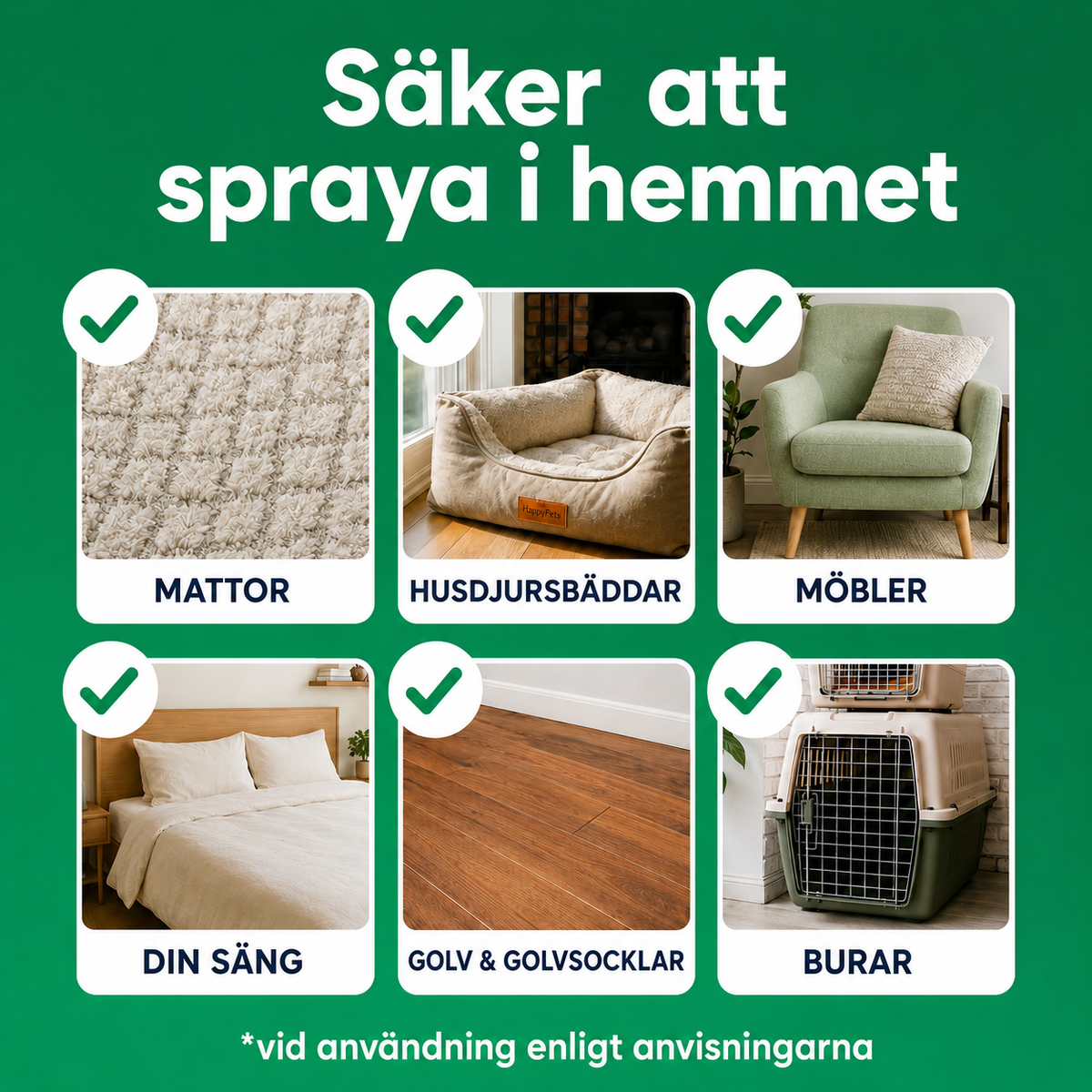 HappyPets Fästing & Loppspray